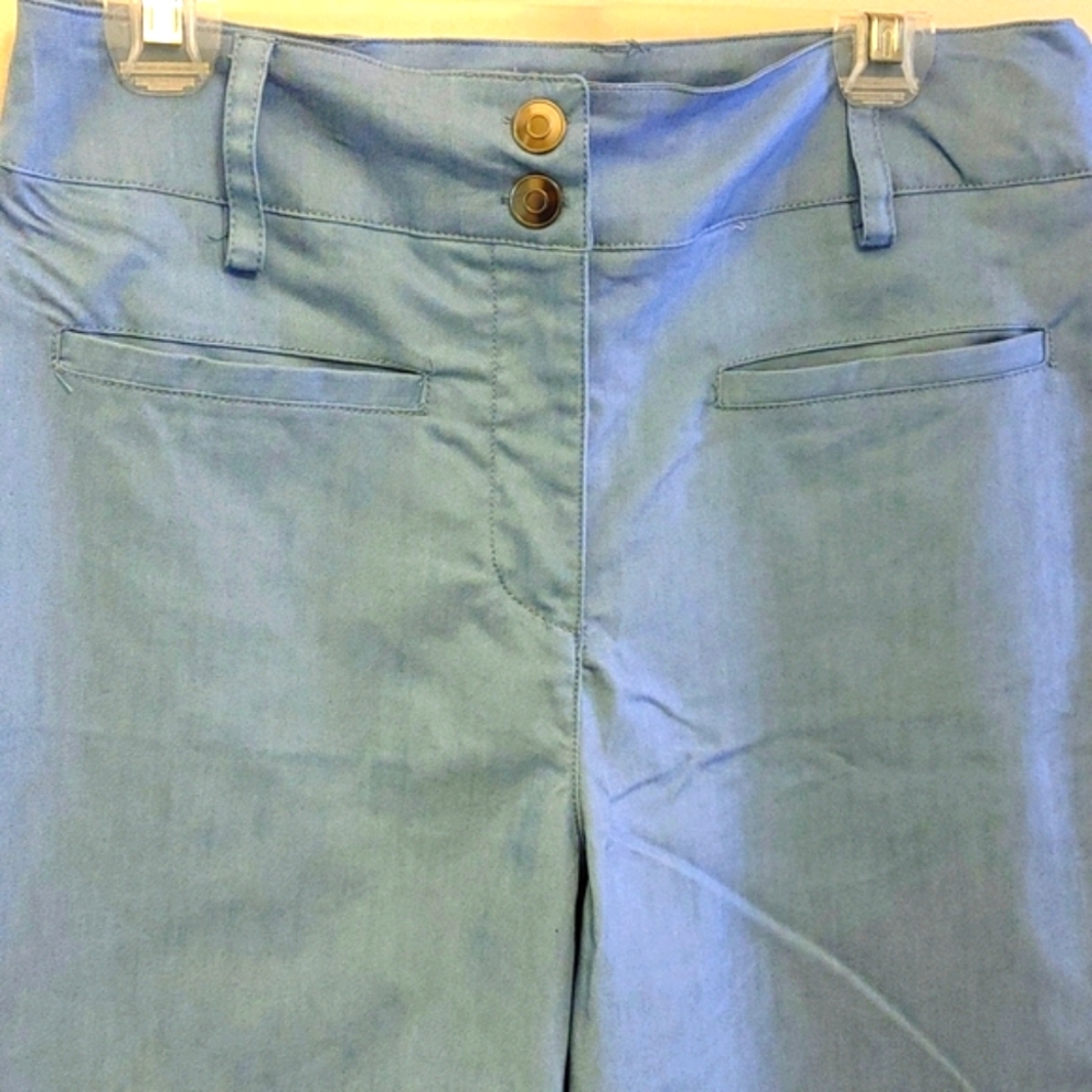 New York & Company Light Blue Wide Leg Pants - Picture 3 of 6